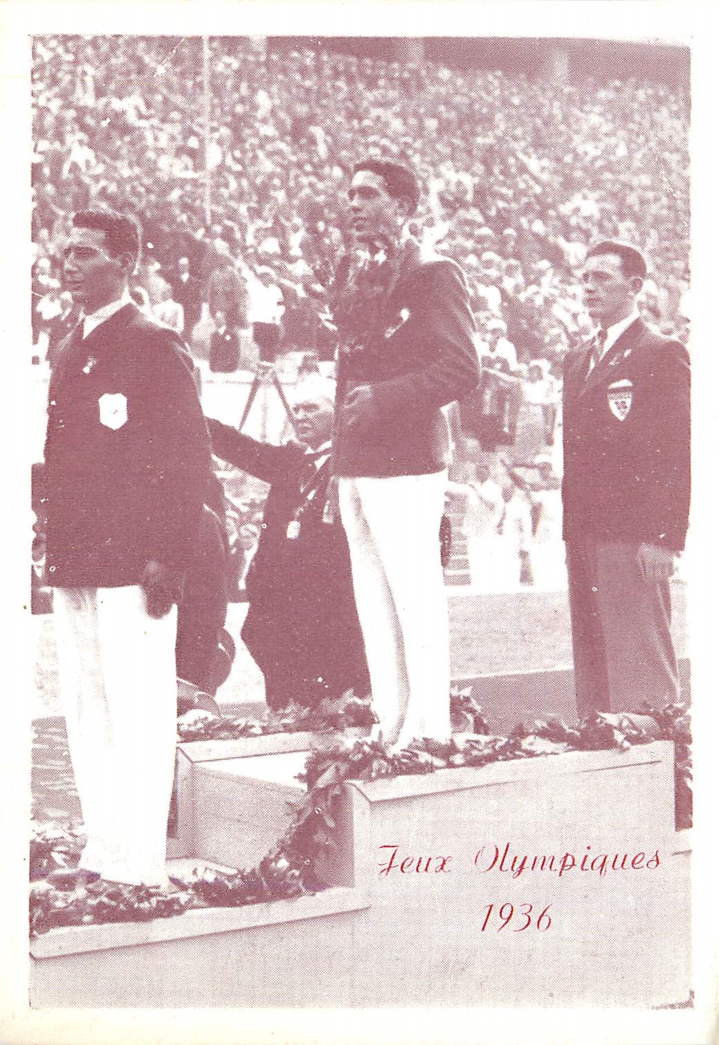 CPA Jeux Olympiques 1936 Salla Baudry Rue Lord Byron Paris Jean Despeaux